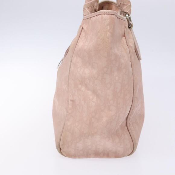DIOR Trotter Canvas Tote Bag Pink Silver - Picture 5 of 12